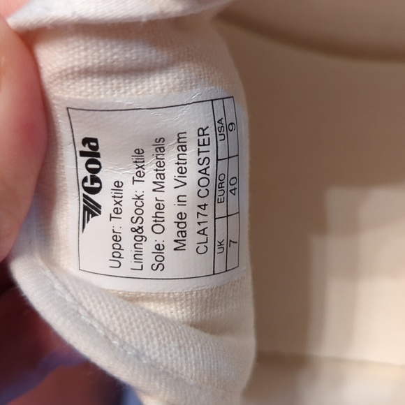 Gola Coaster for JCrew Sneakers, Cream and Gold Polka Dots, Size 9, Worn Once - Picture 4 of 6